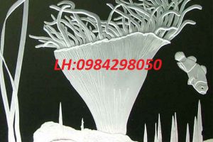 Các bước phun cát làm tranh trên kính