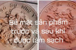 Phun cát làm sạch tạo bóng tẩy sơn tẩy bavia tạo vân trên gỗ